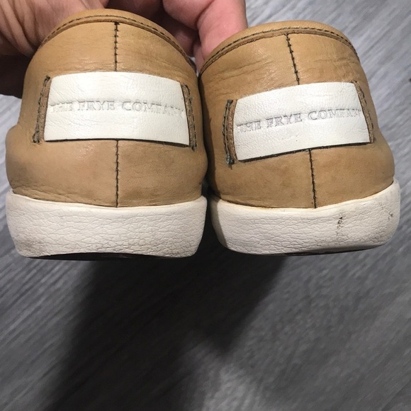 FRYE Ivy Antique Textured Leather Slip-On Sneakers - Picture 9 of 11